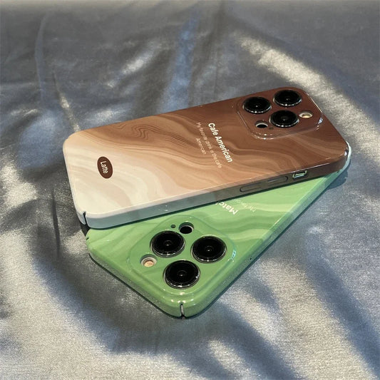 Latte & Mocha Case For iPhone 15 14 13 12 11 Pro Max XR 8 7 Plus