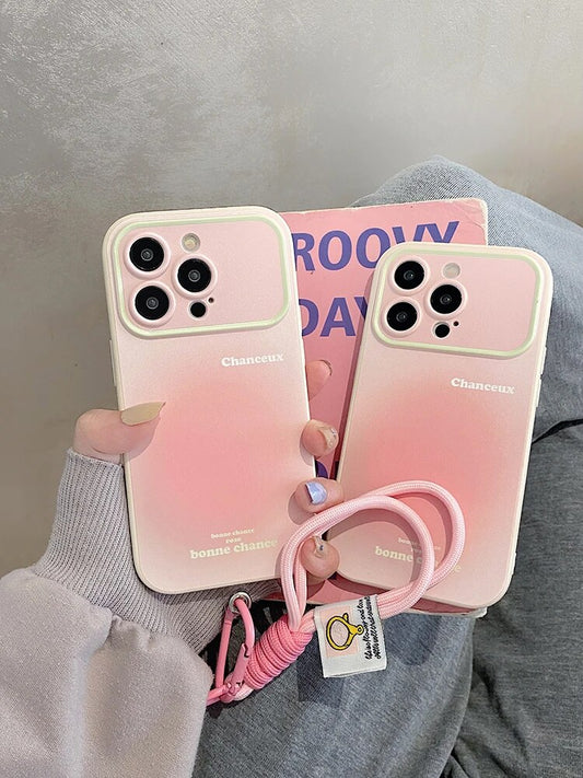 Gradient Pink Case For iPhone 15 14 13 12 11 Pro Max XR 8 7 Plus SE