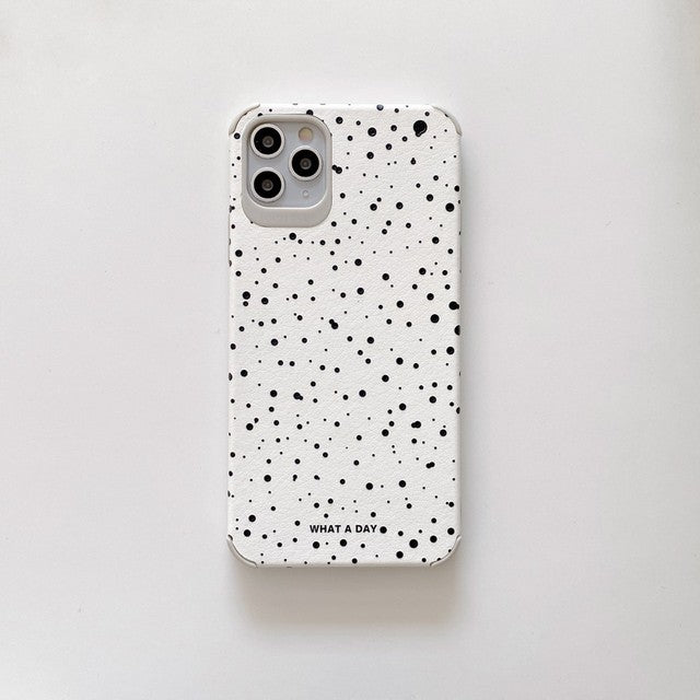 Polka Dots Case For iPhone 13 12 11 Pro Max XR X 7 8 Plus
